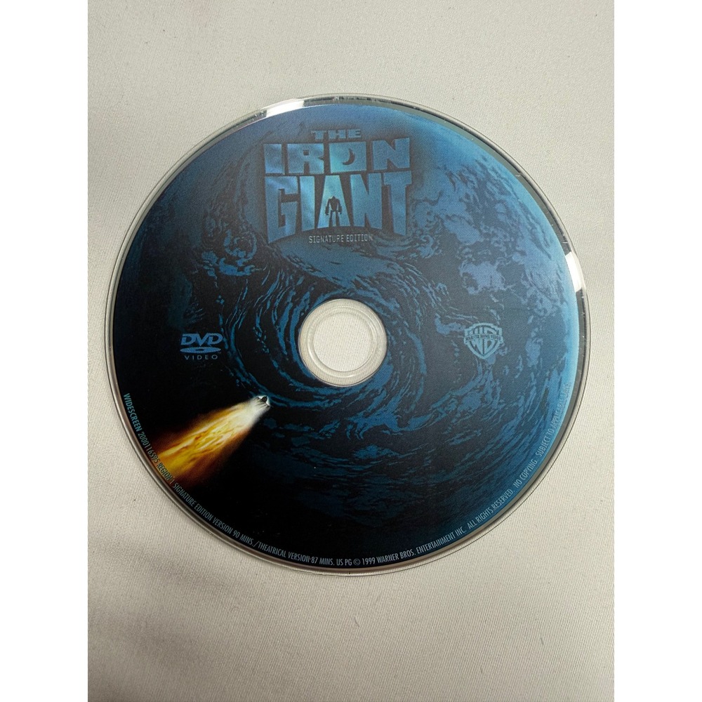 The Iron Giant Signature Edition DVD 1999 Animated Movie Warner Bros